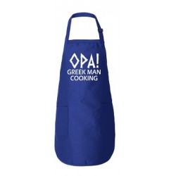 OPA! Greek Man Cooking Apron - Full Length
